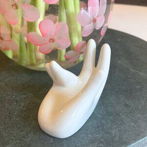 Ceramic Decorative Hand - holds business cards and small objects